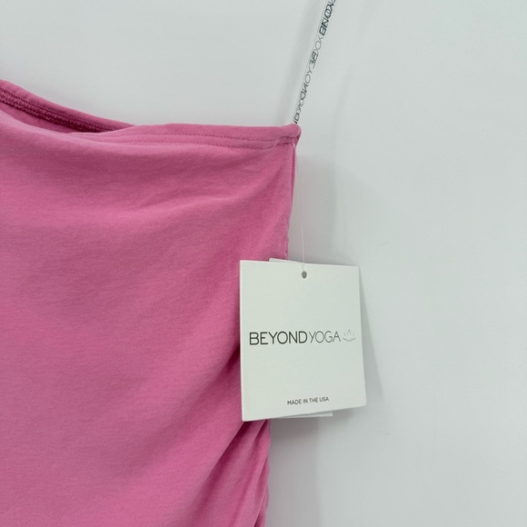 BEYOND YOGA Featherweight Carried Away One Shoulder Dress in Pink Size M - Picture 4 of 10